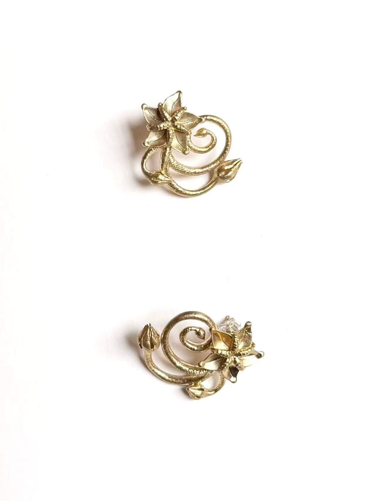 Borage Spiral Earrings