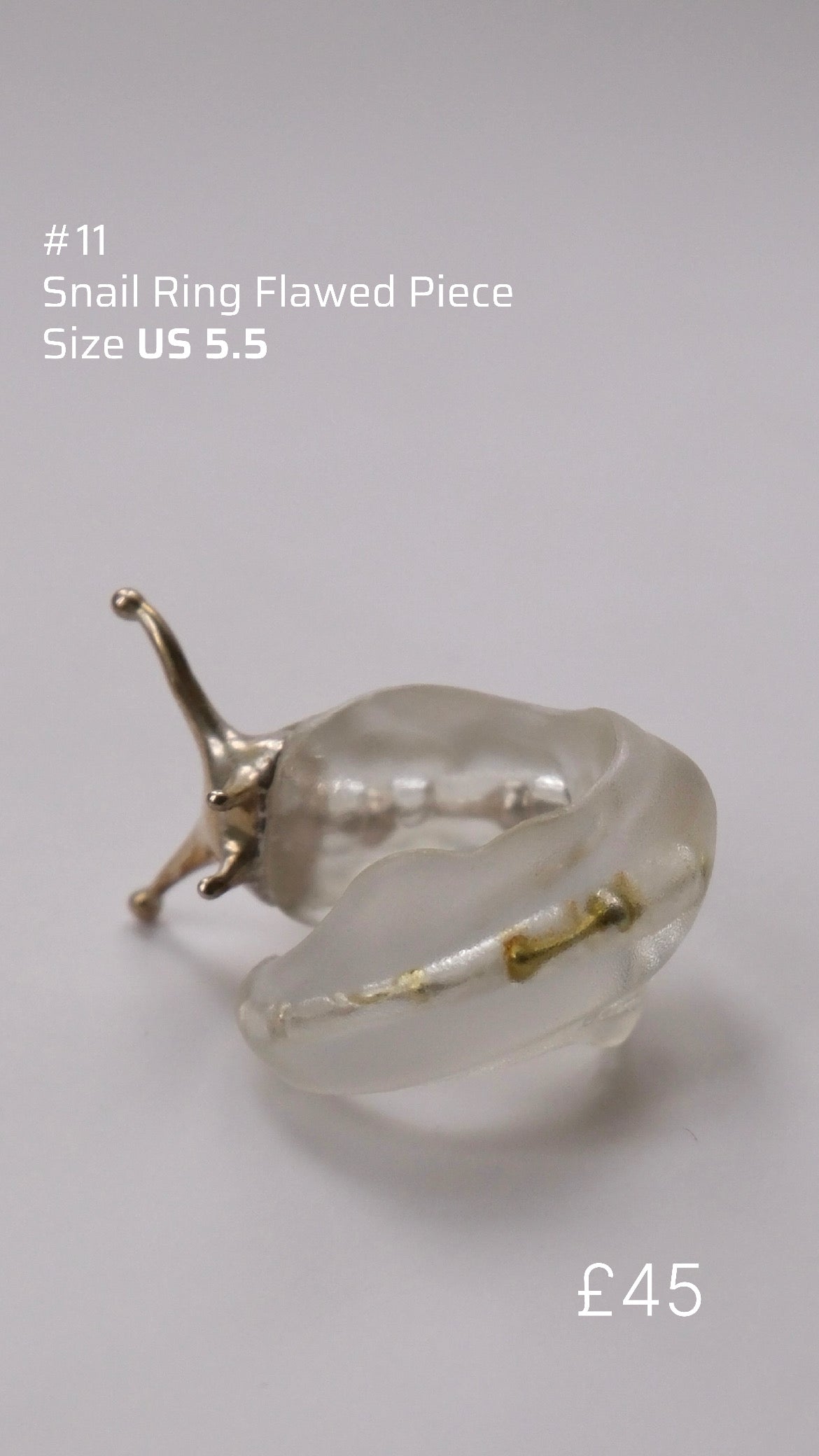 Snail Ring Sample Sale/ Flawed Pieces Sale