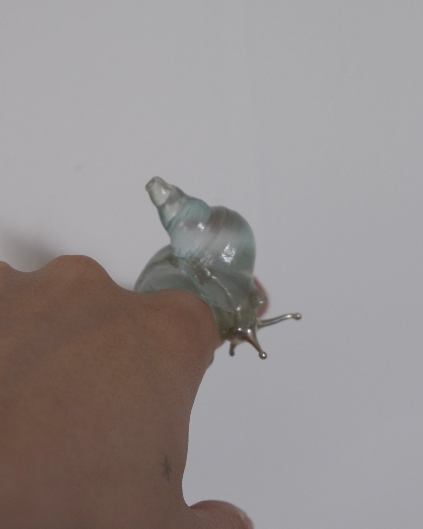 Silver spine snail ring * Special edition *