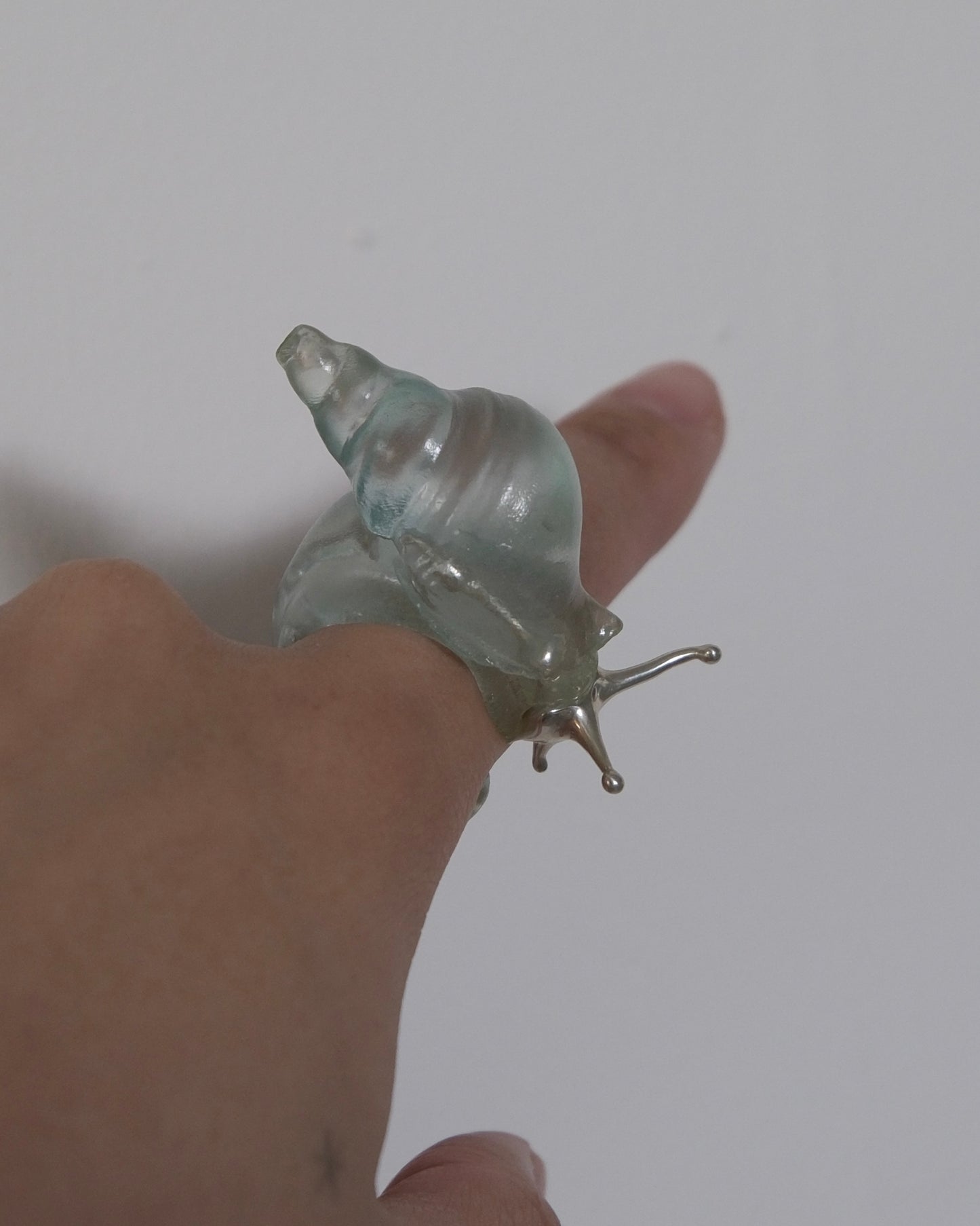 Silver spine snail ring * Special edition *