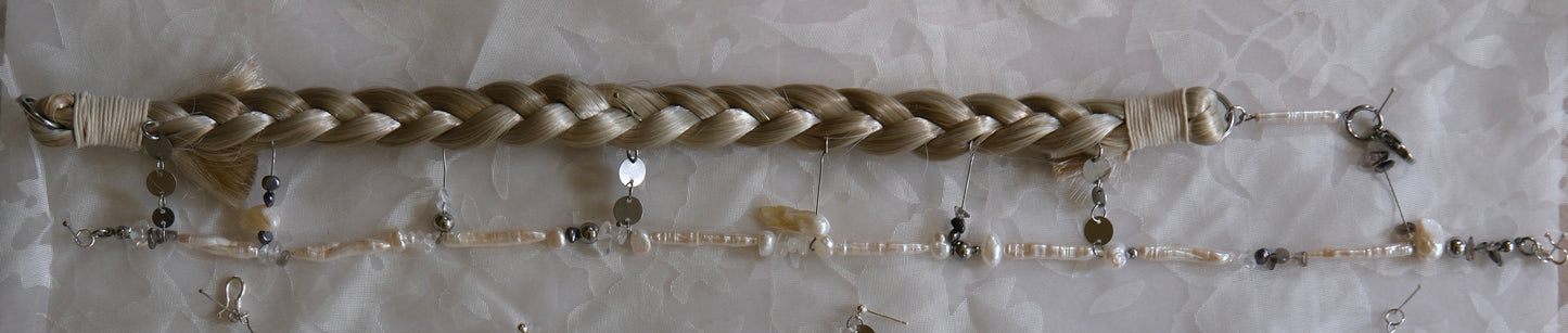 Softly Shimmering Braided Pearl Choker
