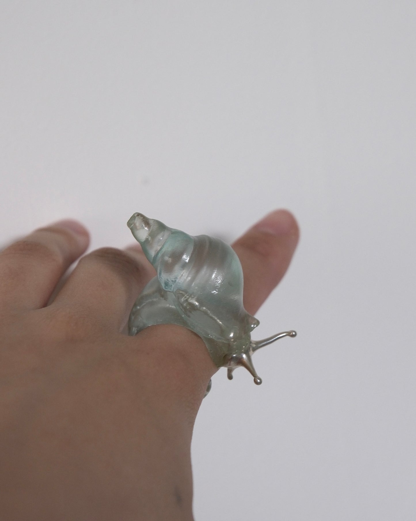 Silver spine snail ring * Special edition *
