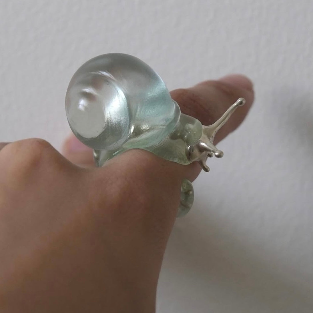 Silver spine snail ring * Special edition *