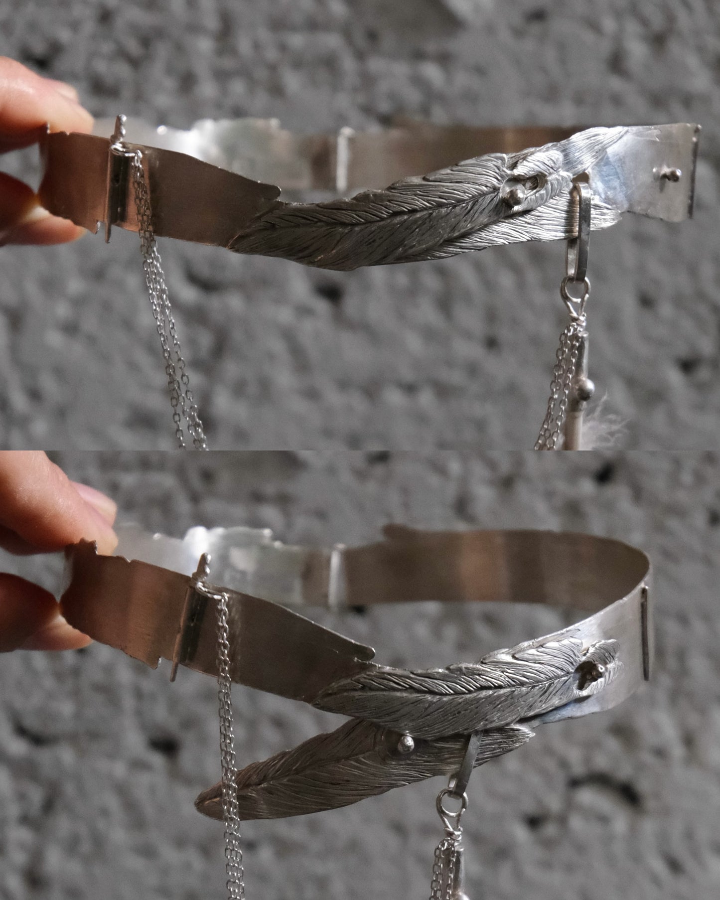 Feather Chained Choker