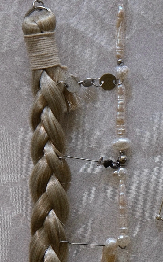 Softly Shimmering Braided Pearl Choker