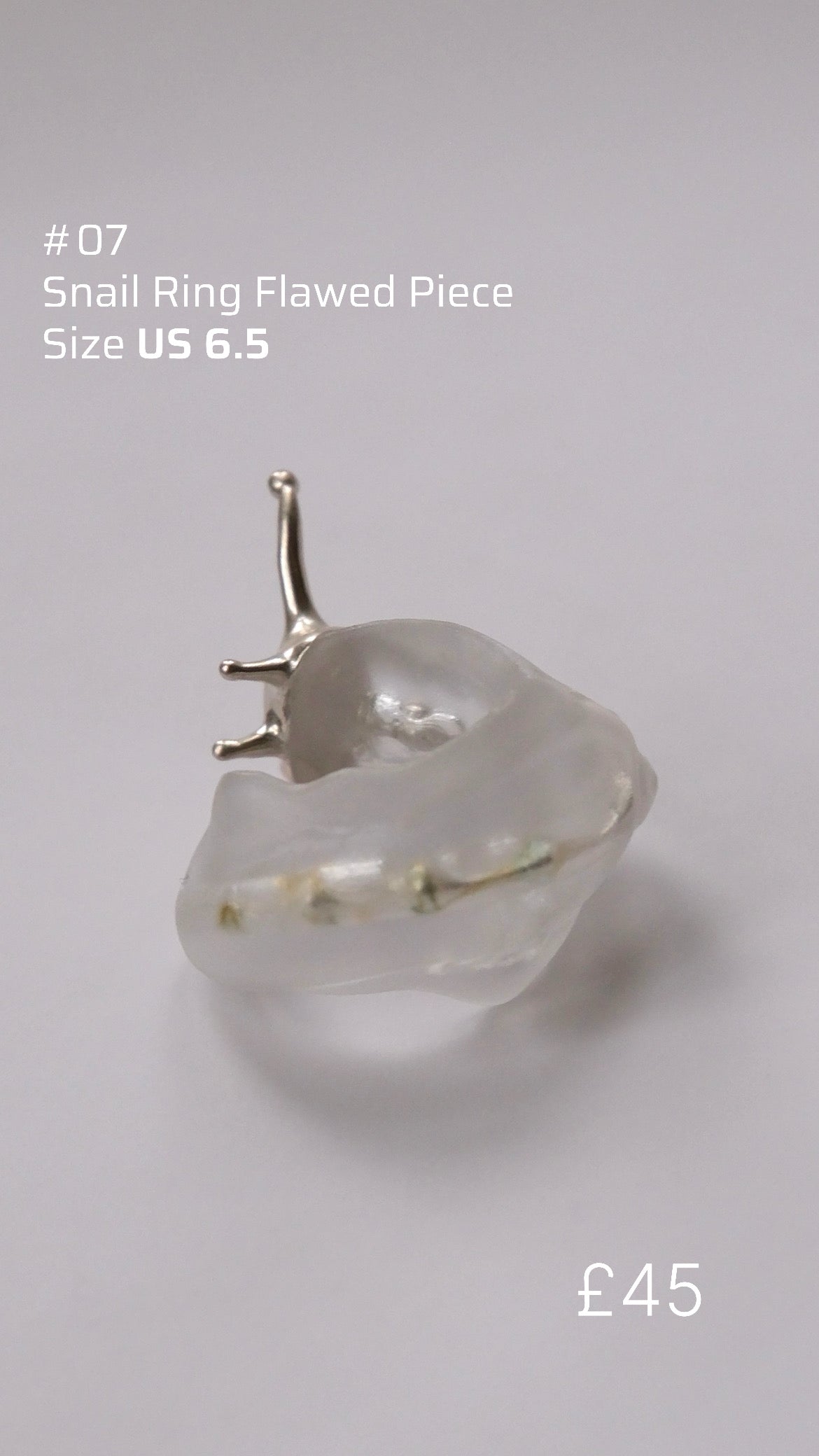 Snail Ring Sample Sale/ Flawed Pieces Sale