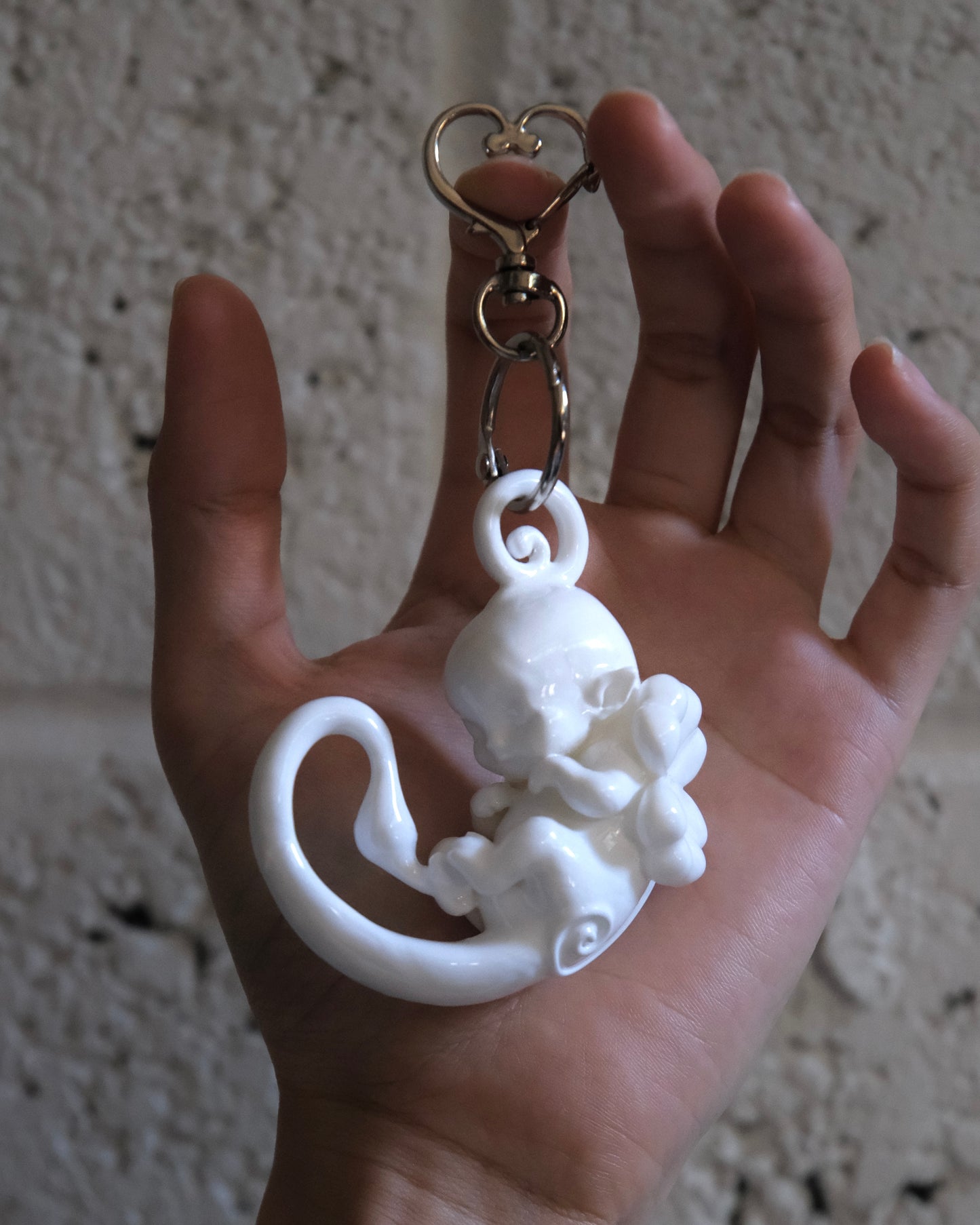 Porcelain Clover Embryo • Keychain/ Bagcharm