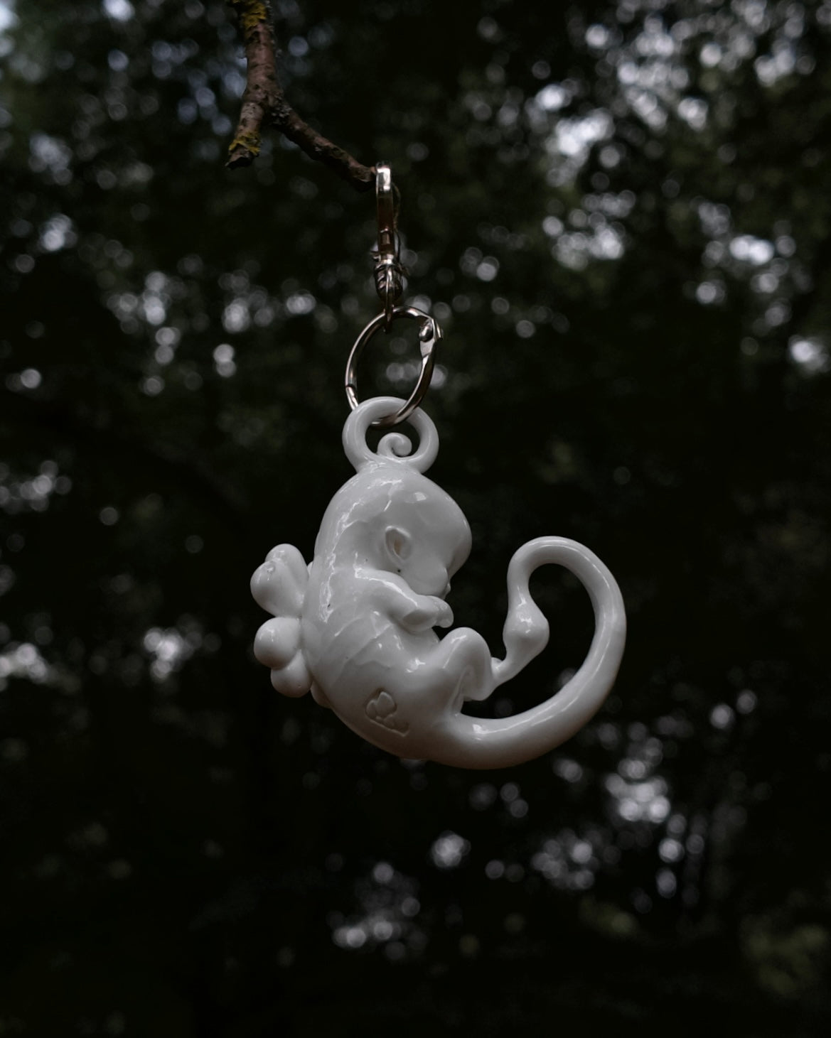 Porcelain Clover Embryo • Keychain/ Bagcharm