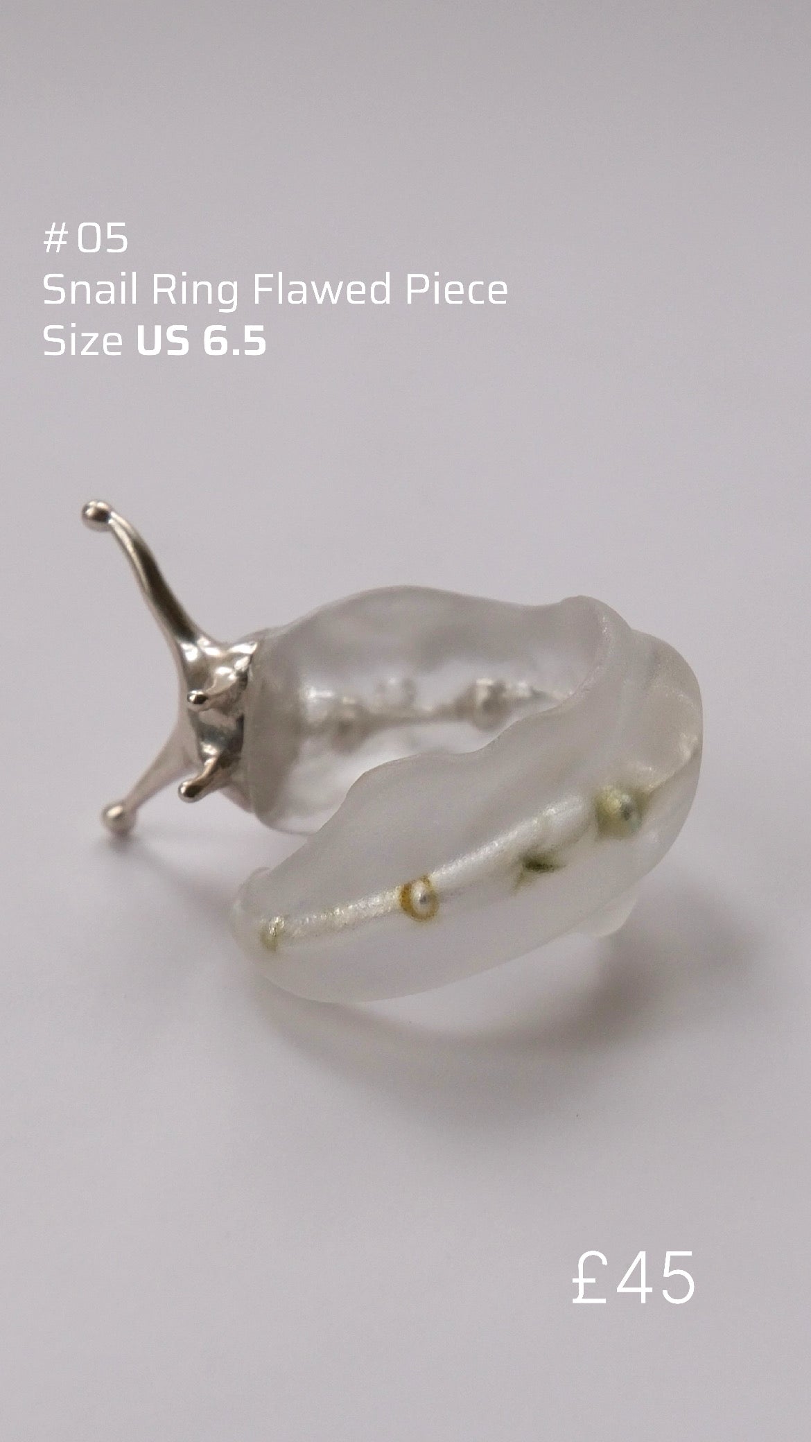 Snail Ring Sample Sale/ Flawed Pieces Sale