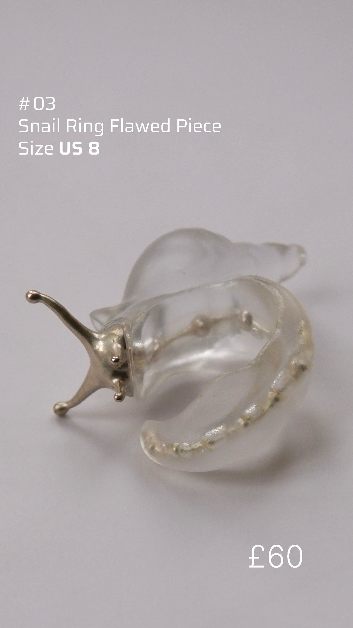 Snail Ring Sample Sale/ Flawed Pieces Sale