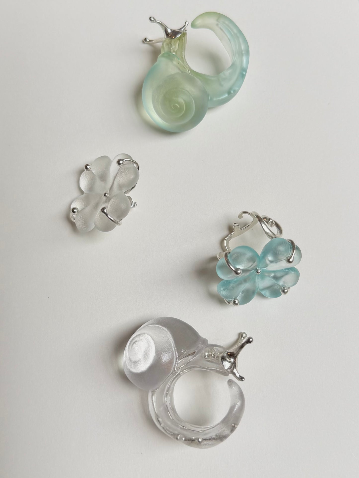 Clover Spiral Ring