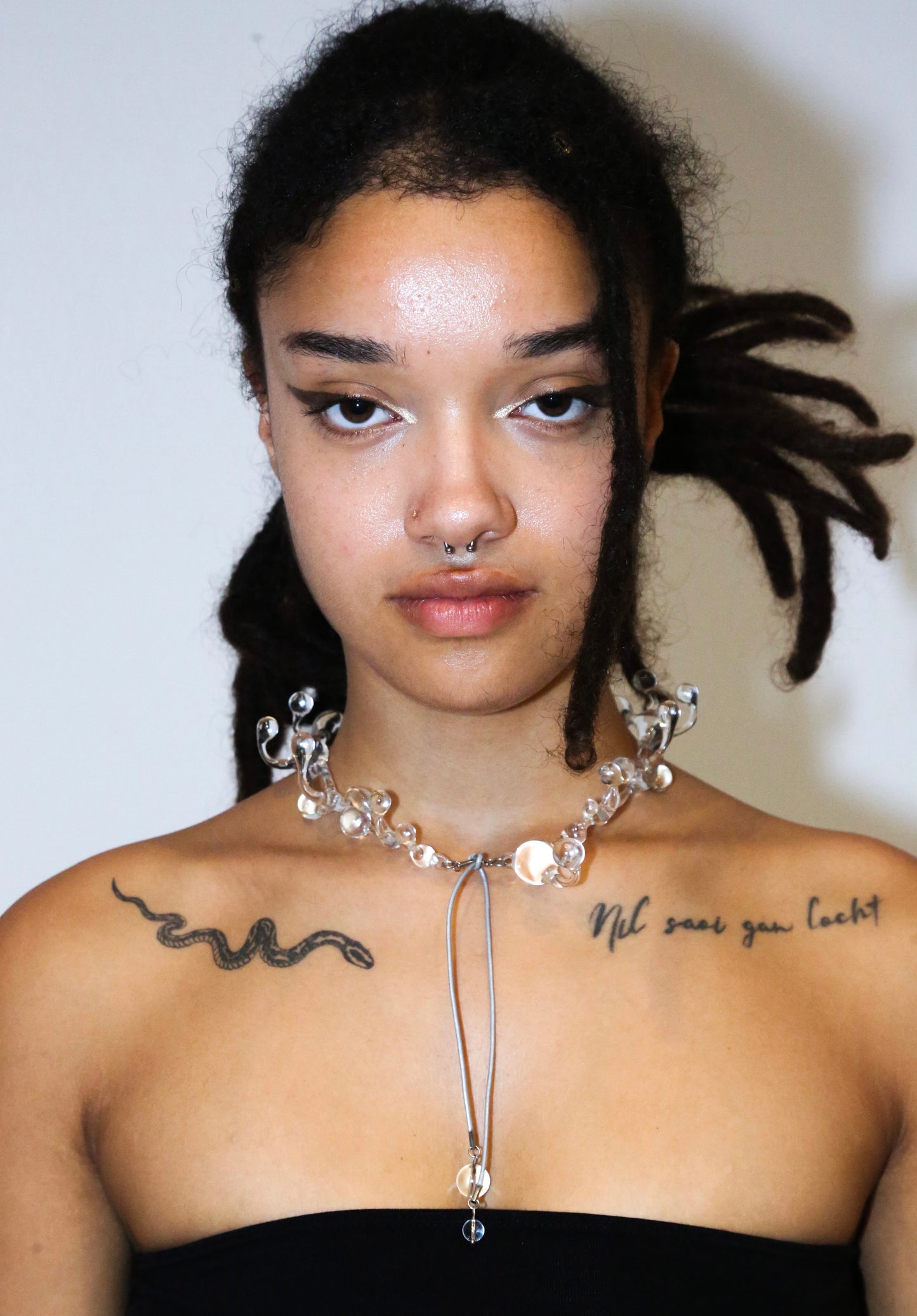 Dew collection clear 3D printed Choker