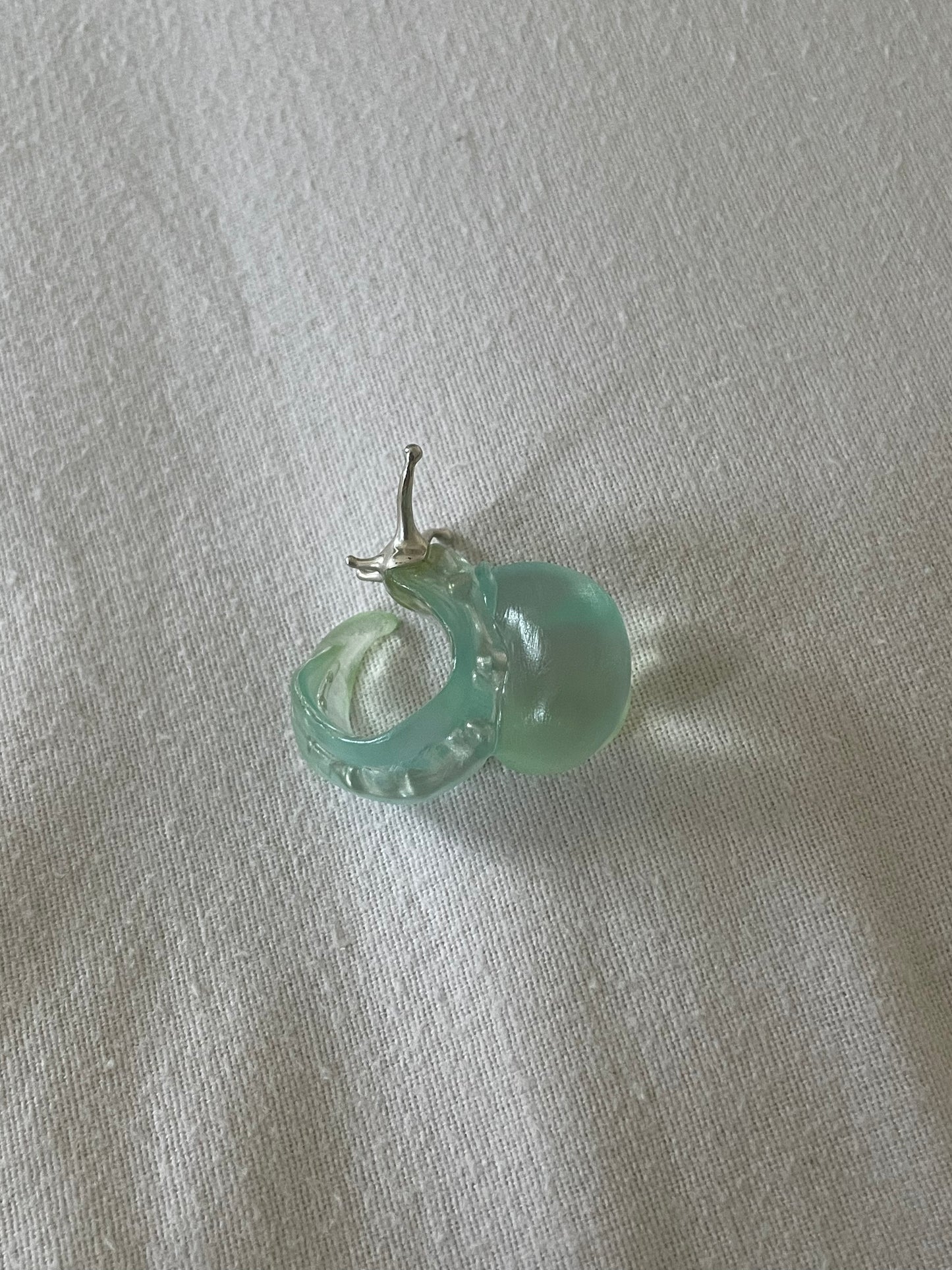 Silver spine snail ring * Special edition *