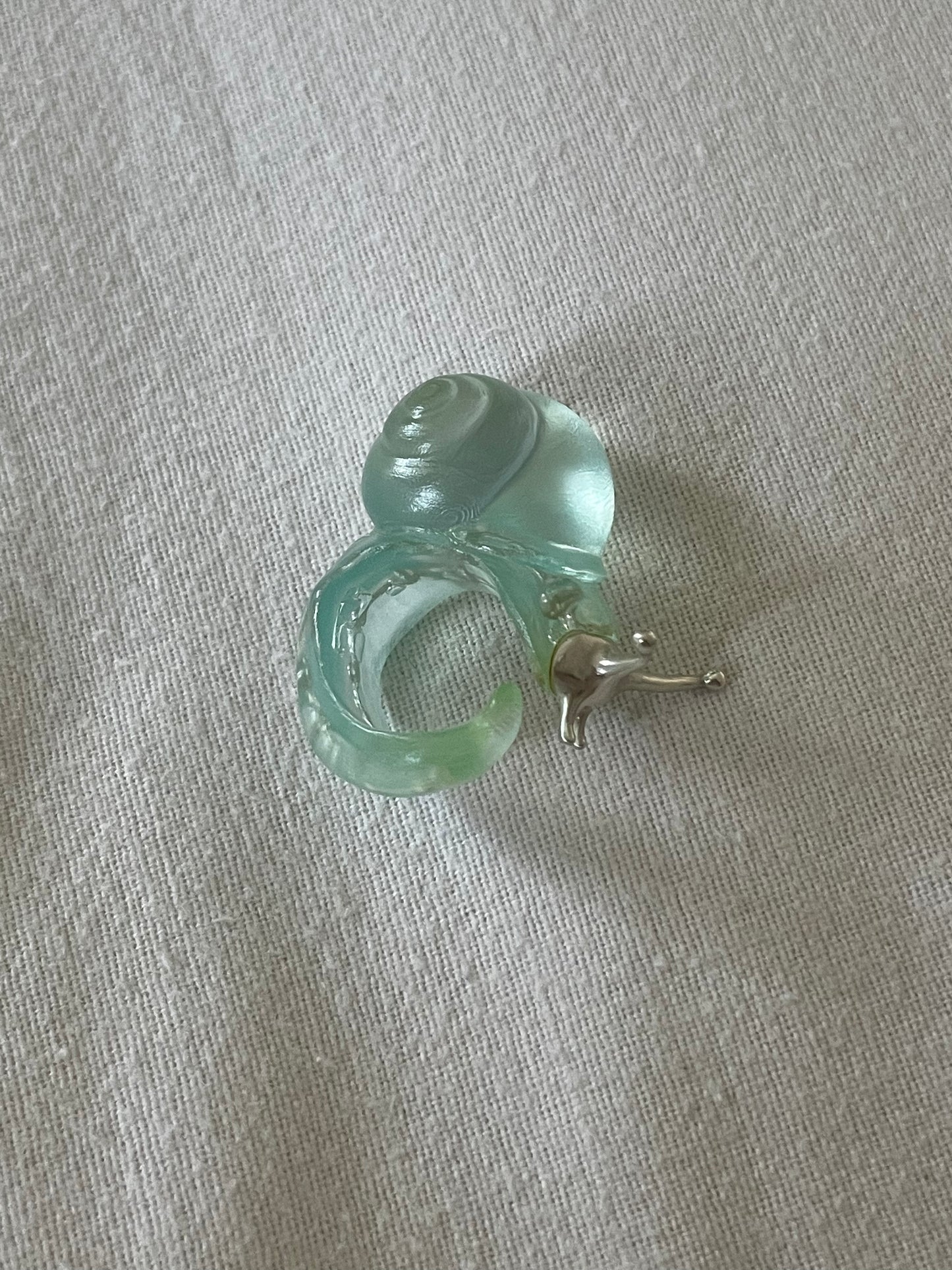 Silver spine snail ring * Special edition *